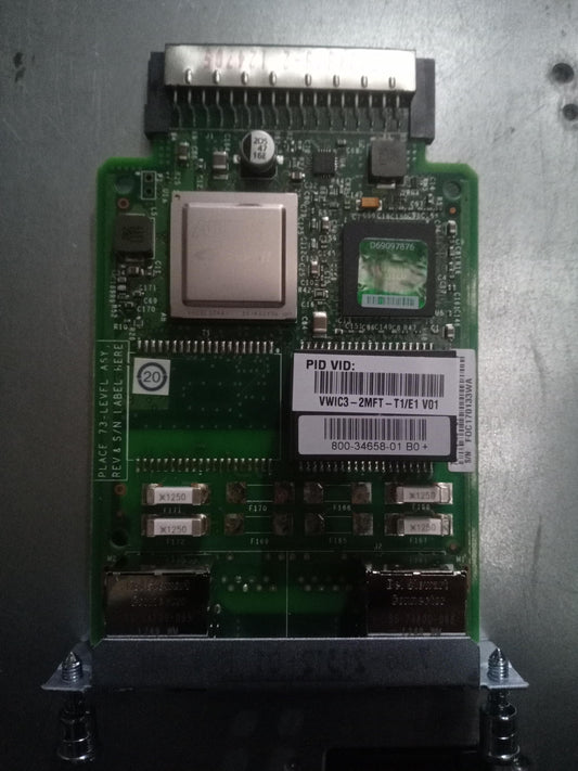 Cisco VWIC3-2MFT-T1/E1 2-Port T1/E1 Multiflex Voice/WAN Interface Card – Demo