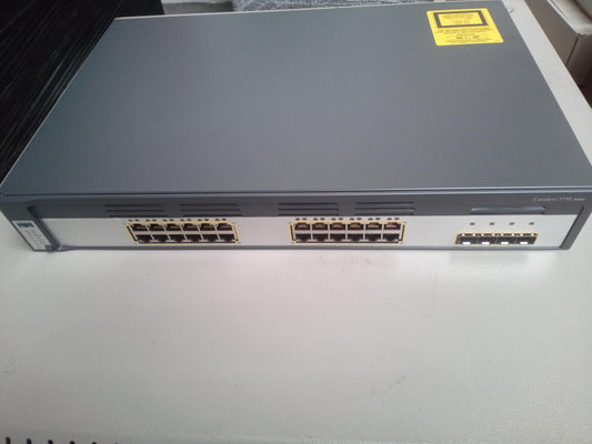 Cisco WS-C3750G-24TS-S 24-Port Gigabit Ethernet Switch – No Power Cable - New