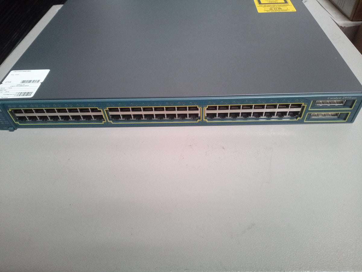 Cisco WS-C3750G-24TS-S 48-Port Managed Ethernet Switch – No Power Cable – Demo