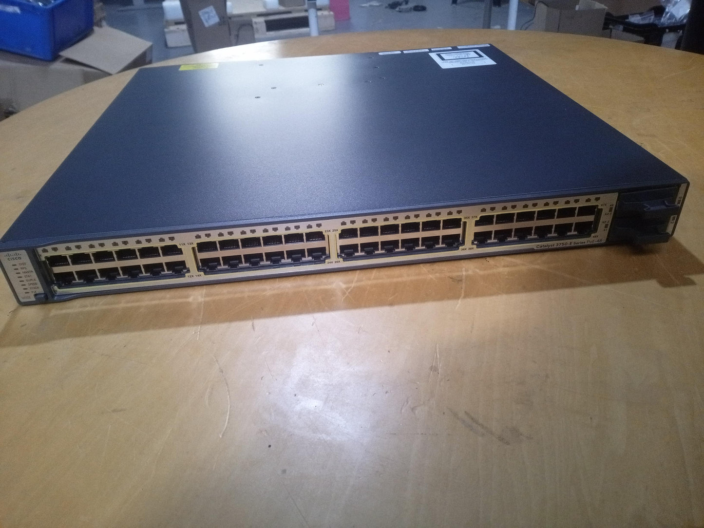 Cisco WS-C3750E-48PD-S 48-Port Layer 3 PoE Gigabit Ethernet Switch – New
