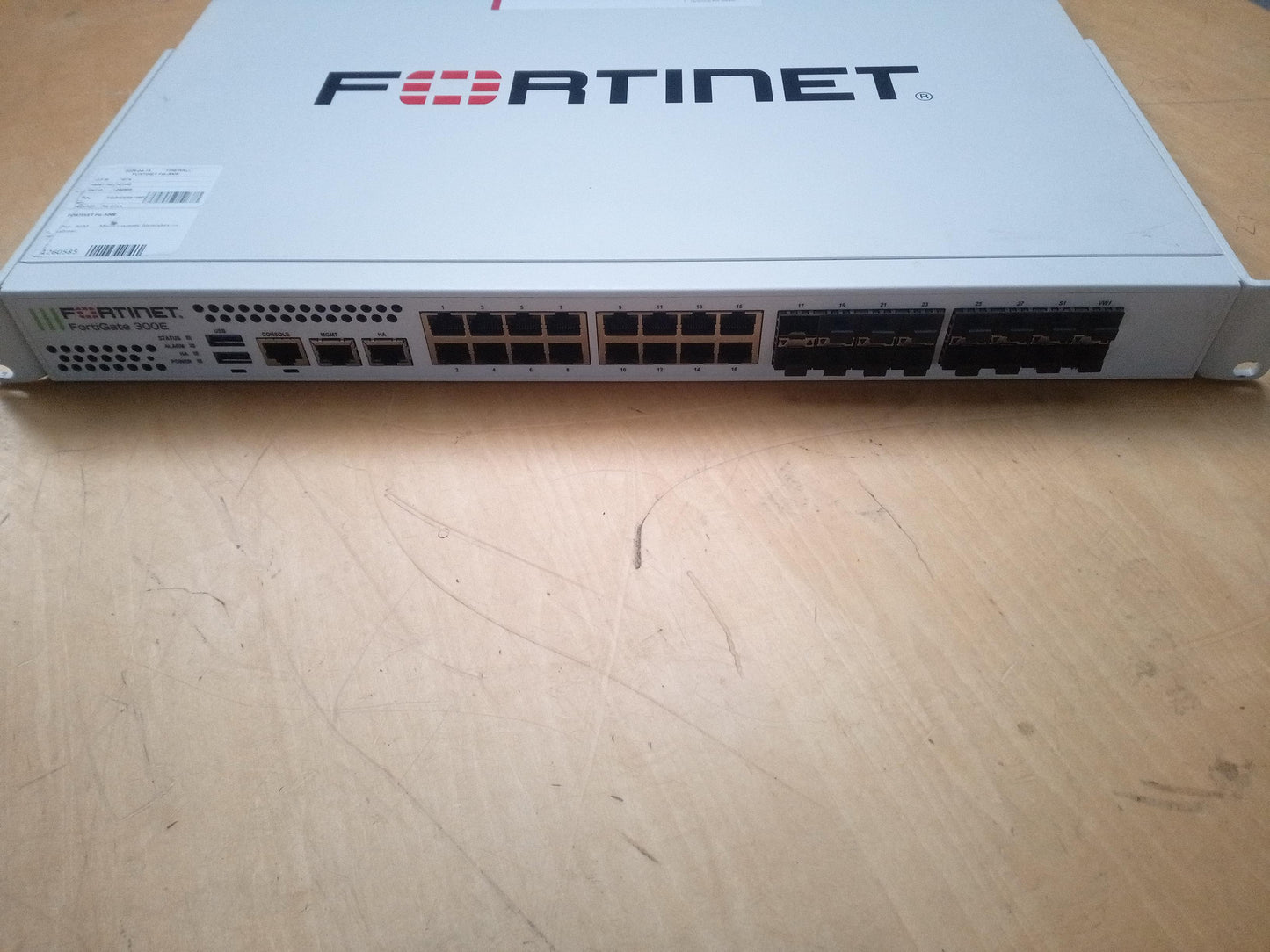Fortinet FG-300E 16 x GE RJ45 – 16 x GE SFP Enterprise Firewall Appliance Only – Used