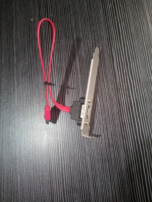 SATA to eSATA Header Back Plate Adapter – Used