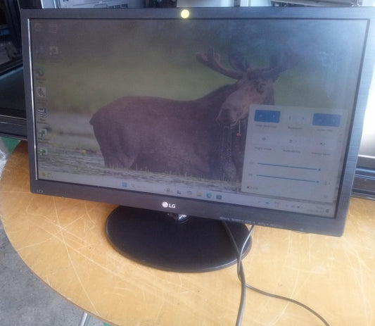 LG 20M38A 19.5 Inch LED Monitor with Power Adapter – Used