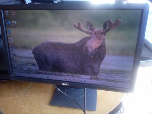 Dell U2212HMC 22 Inch FHD LCD Widescreen Monitor – VGA, DisplayPort & DVI – No Power Cable – Used