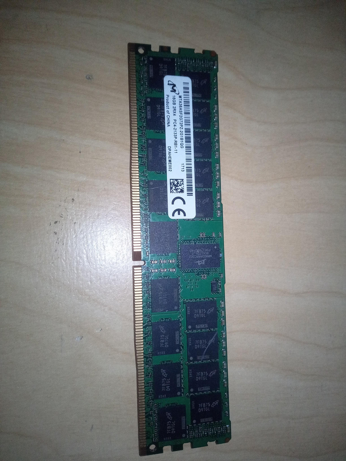 Micron 16GB 2Rx4 PC4-2133P-RB1-11 DDR4 ECC Registered Server RAM – Refurbished