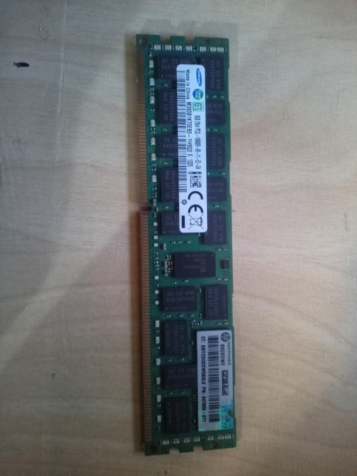 Samsung 16GB 2Rx4 PC3L-10600R-09-11-E2-D3 DDR3 Registered ECC Server RAM – Used