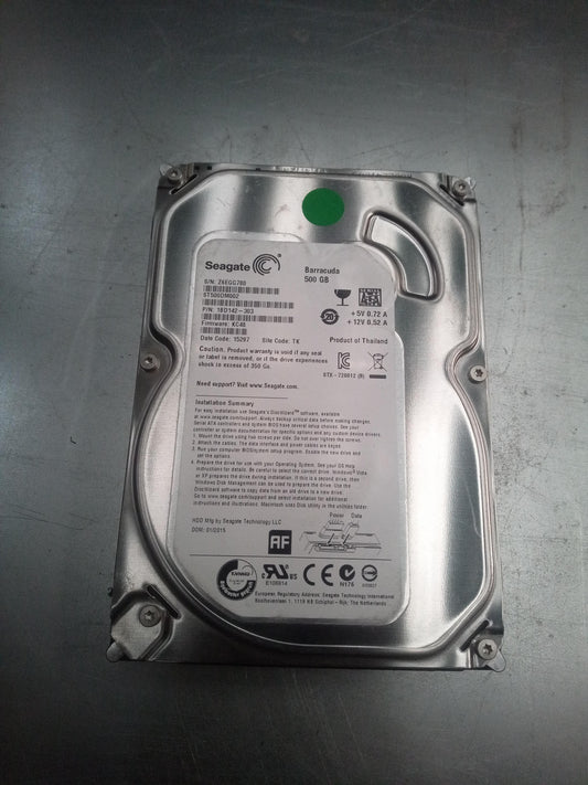 Seagate ST500DM002 500GB 3.5 Inch 7.2K RPM 6Gb/s SATA Hard Drive – Pre-Owned
