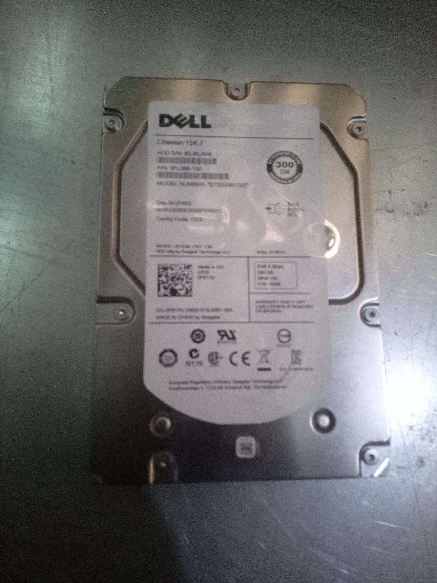 Dell ST3300657SS 300GB 3.5 Inch 15K RPM SAS 6Gb/s Hard Drive – Pre-Owned