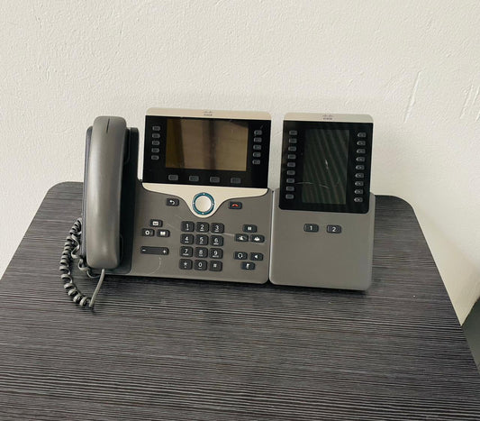 Cisco CP-8851 with CP-BEKEM Unified Communication IP Phone with Key Expansion Module – Pre-Owned