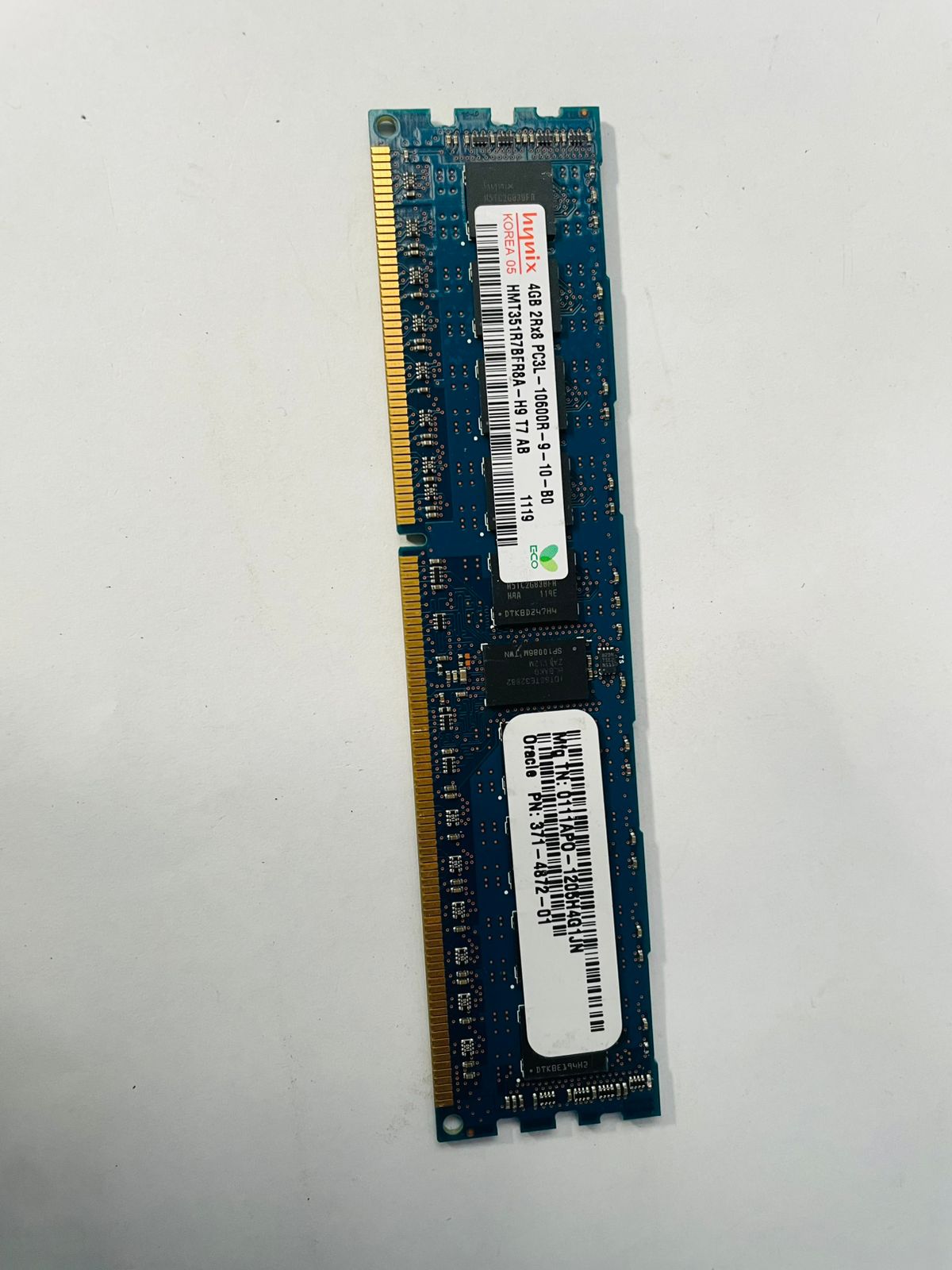 Hynix 4GB 2Rx8 PC3L-10600R-9-10-B0 DDR3 ECC Registered Server RAM – Refurb