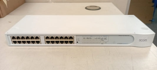3Com 3C16593B SuperStack 3 Baseline Dual Speed 10/100 Ethernet Hub 24 Port – Pre Owned