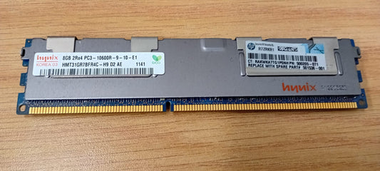Hynix 8GB 2RX4 PC3-10600R-9-10-E1- Used