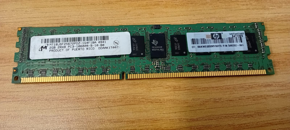 MICRON 2GB 2RX8 PC3-10600R-9-10-B0 - Used