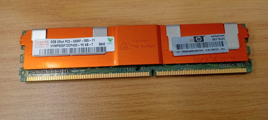 Hynix 2GB 2RX4 PC2-5300F-555-11 DDR2 Server Ram- Used