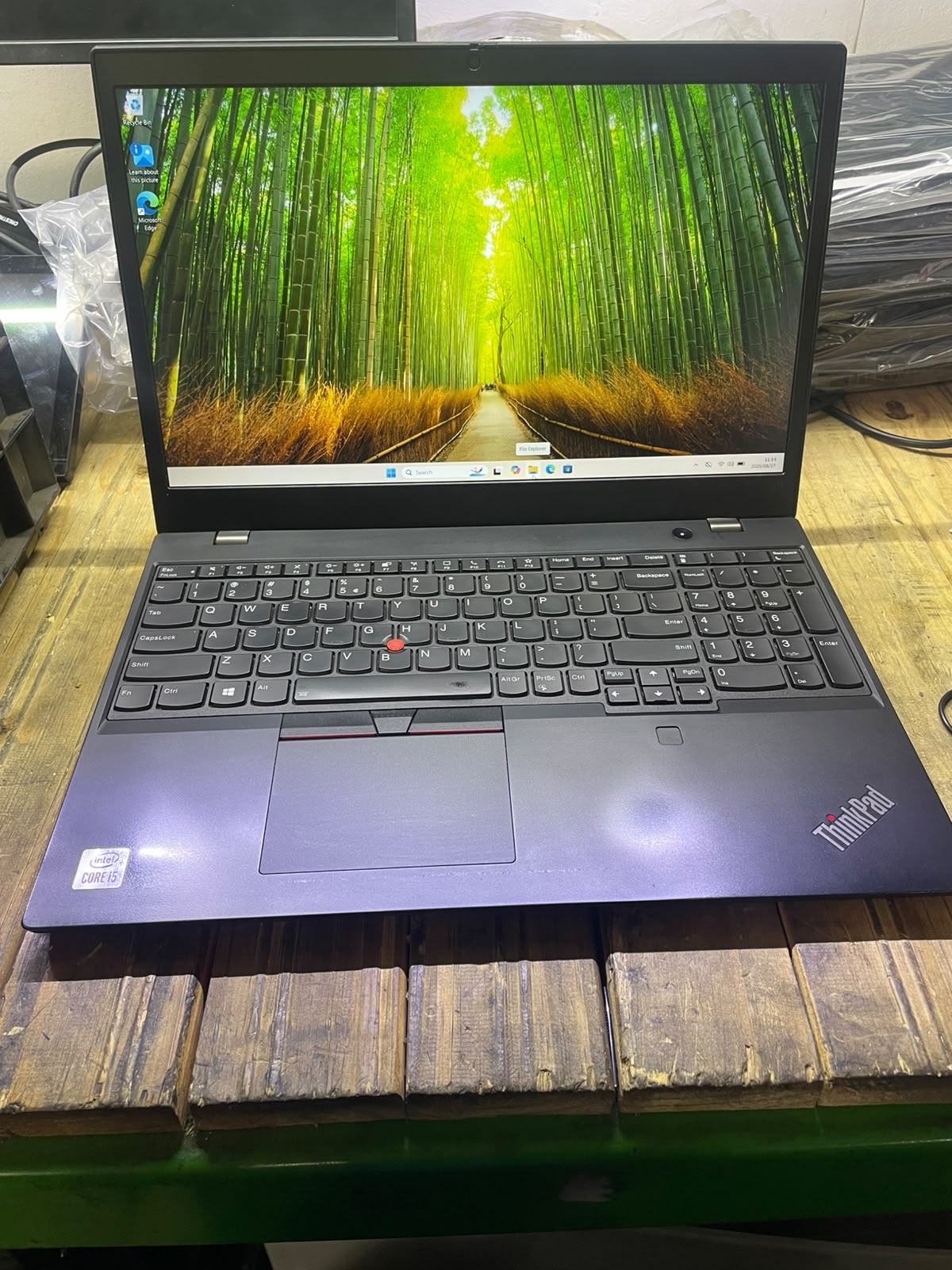 Lenovo ThinkPad L15 Gen 1 15.6 Inch Laptop – i5 10210U – 8GB DDR4 – 256GB NVMe SSD – Win11Pro – Battery Health 88% (235 Cycles) – No Adapter – Used