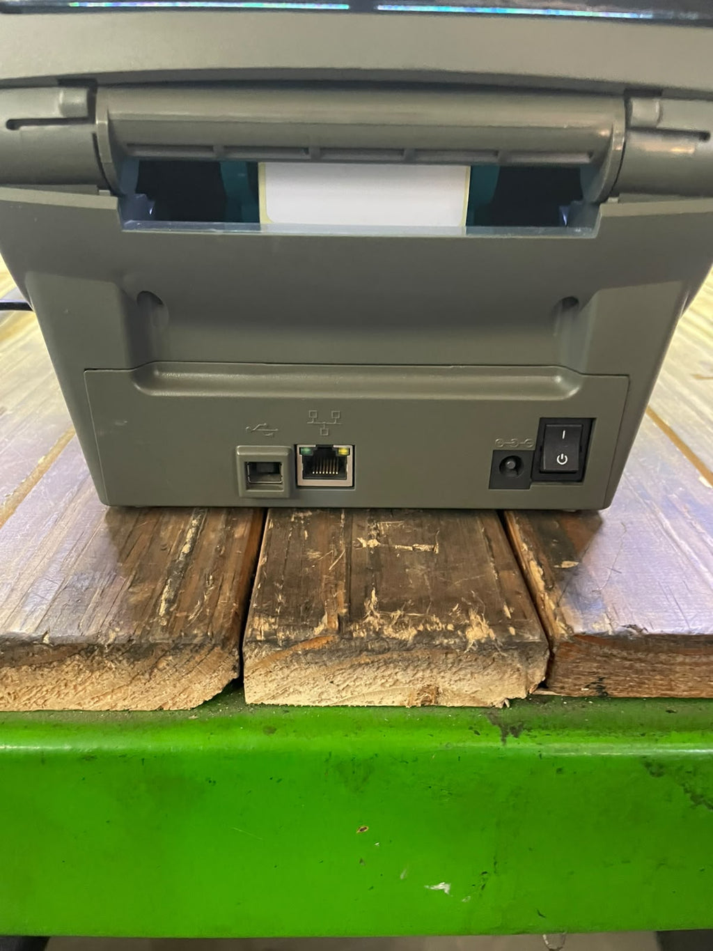 Zebra GK420t Thermal Transfer Label Printer With Power Adapter – Used