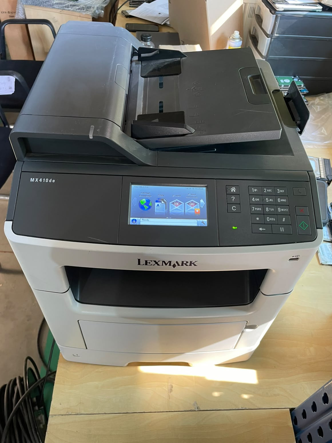 Lexmark MX410de Multifunction Mono Laser Printer – Used