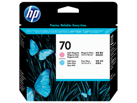 HP 70 C9405A Light Magenta & Light Cyan DesignJet Printhead – manufacturer stock photo