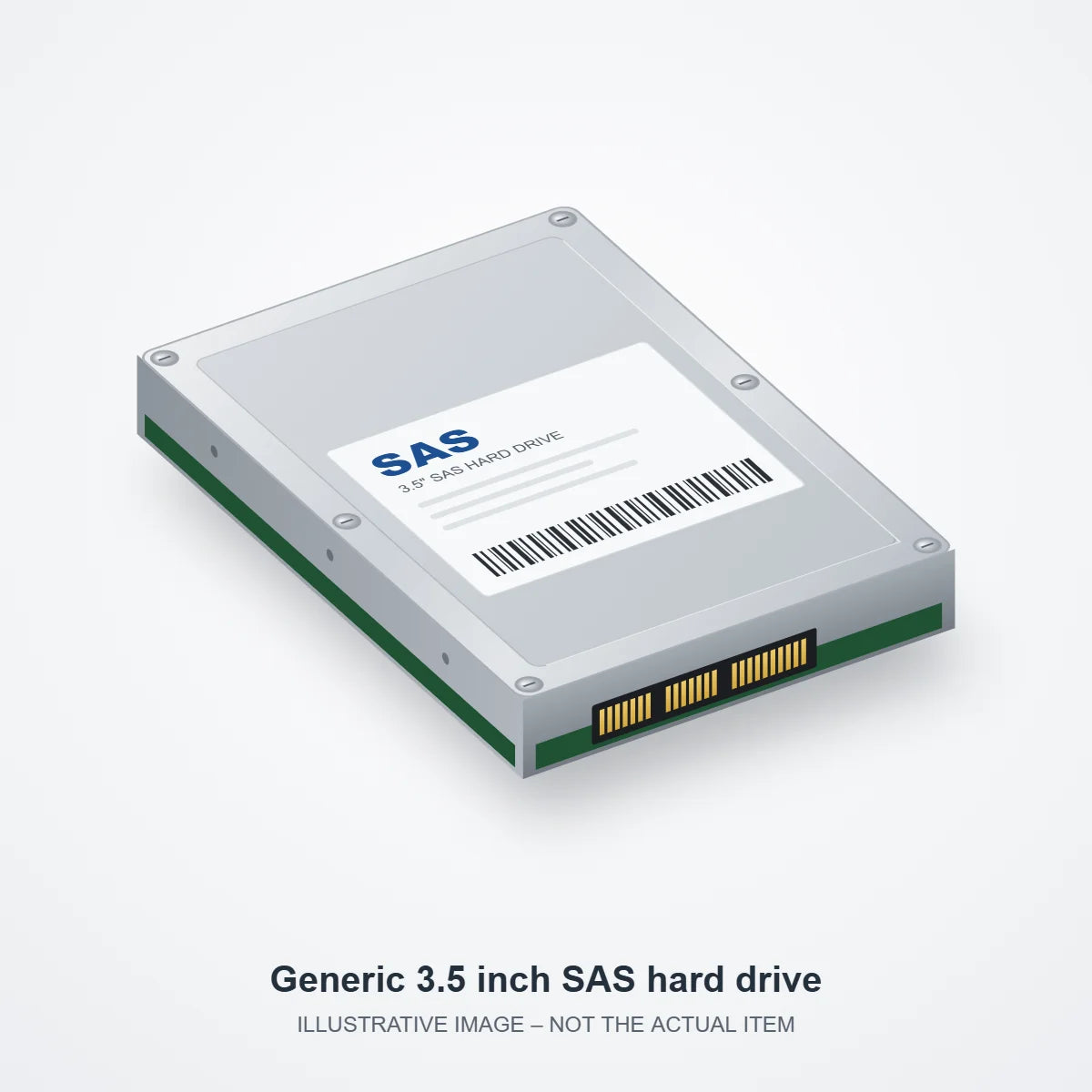 Generic 3.5 inch SAS hard drive – illustrative photo