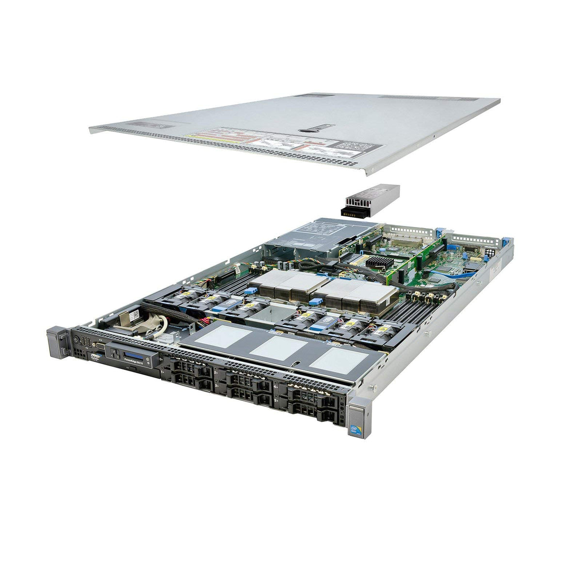Dell PowerEdge R610 1U Rackmount Server – 6 SFF – 2 x Xeon L5630 – 8GB DDR3 – No HDD – No RAID – Broadcom BCM5709 – 2 x 502W – 4 x Blank – Used