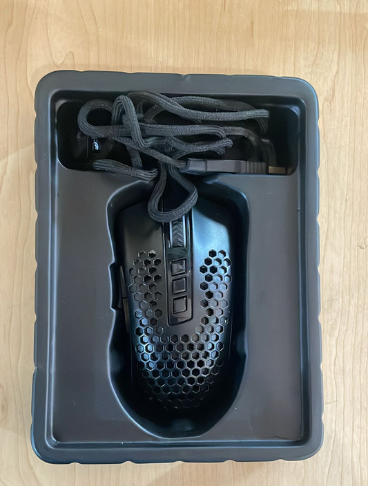Redragon M808-RGB Storm 12400 DPI Wired RGB Gaming Mouse - Black - New