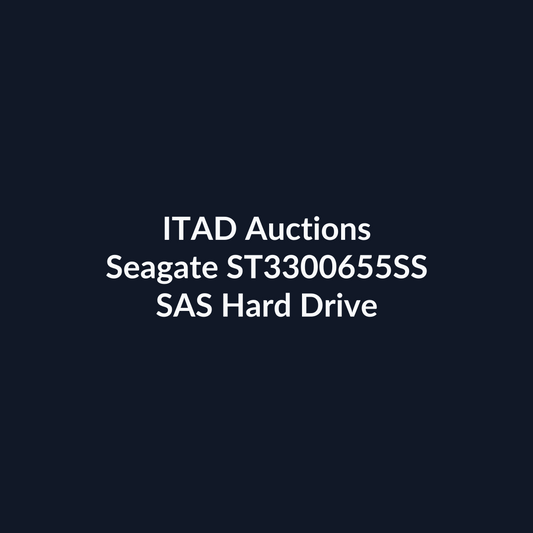 Seagate ST3300655SS 3.5-Inch 300GB 15K RPM SAS Hard Drive - Pre-Owned | ITAD Auctions