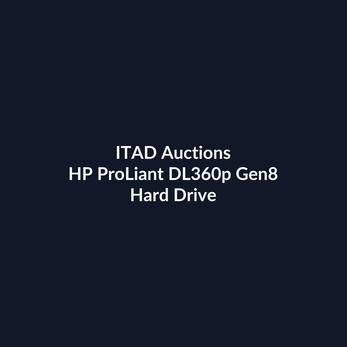 HP ProLiant DL360p Gen8 1U Rackmount Server – 8 SFF – 2 x Xeon E5-2609 – 64GB DDR3 – No HDD – No RAID – Broadcom BCM5719 – 2 x 460W – Refurb | ITAD Auctions