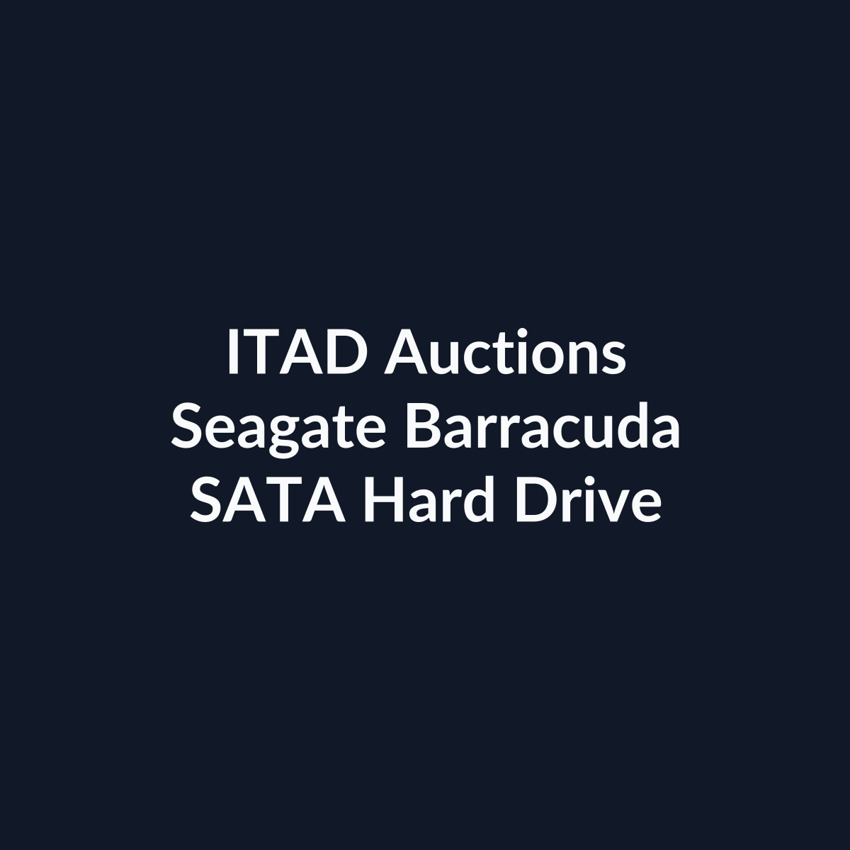 Seagate Barracuda ST3250310AS 3.5 Inch 250GB 3Gb/s 7200RPM SATA Hard Drive – Pre-Owned | ITAD Auctions