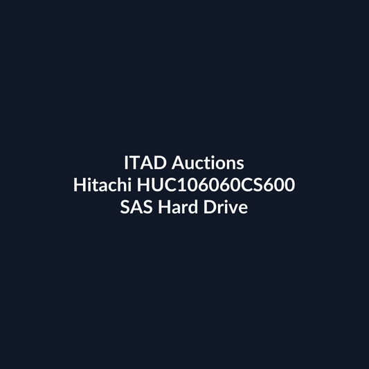 Hitachi HUC106060CS600 2.5-Inch 600GB 10K RPM SAS 6Gb/s Hard Drive - Pre-Owned | ITAD Auctions