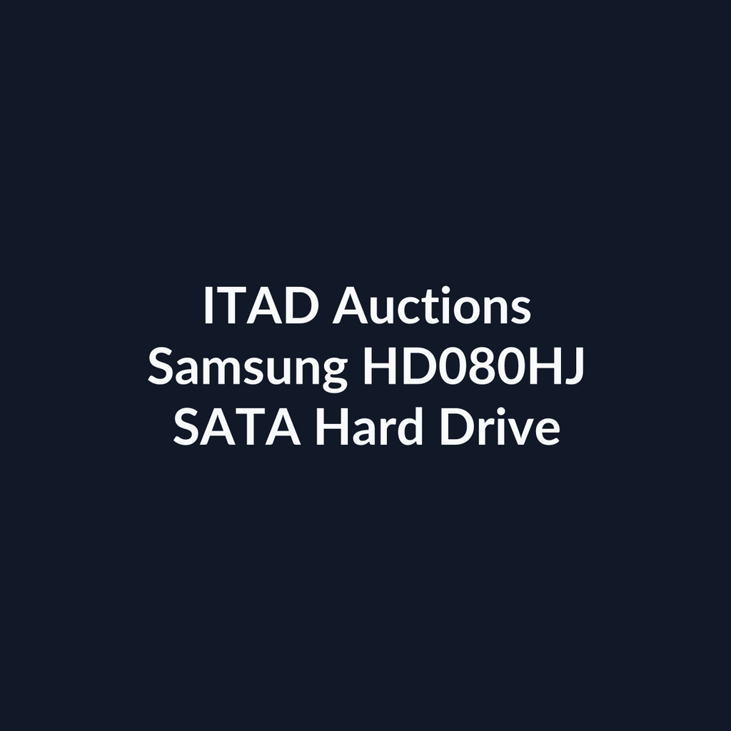 Samsung HD080HJ 3.5 Inch 80GB 7200 RPM SATA Hard Drive – Pre-Owned | ITAD Auctions