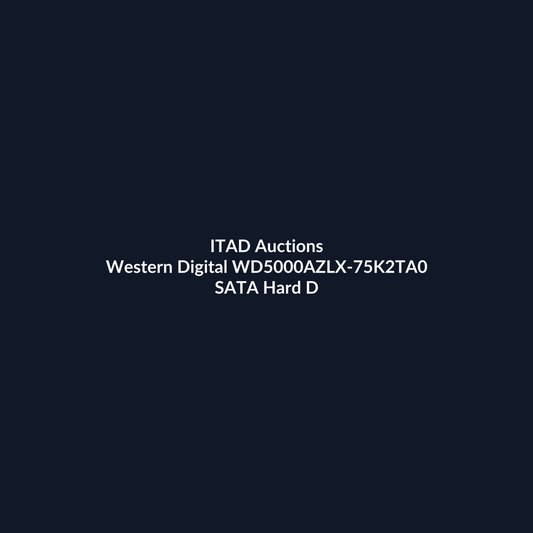 Western Digital WD5000AZLX-75K2TA0 500GB 3.5 Inch 6Gb/s SATA 7.2K RPM Desktop Hard Drive – Pre-Owned | ITAD Auctions