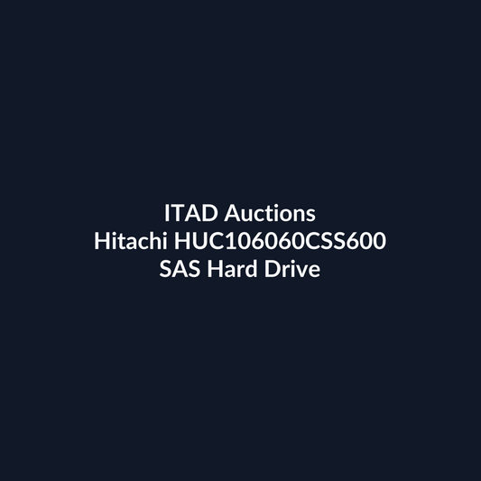 Hitachi HUC106060CSS600 2.5 Inch 600GB 6Gb/s 10K RPM SAS Hard Drive – Pre-Owned | ITAD Auctions