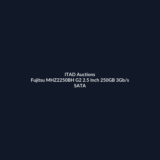 Fujitsu MHZ2250BH G2 2.5 Inch 250GB 3Gb/s 5400RPM SATA Hard Drive For Laptop & Desktop – Pre-Owned | ITAD Auctions