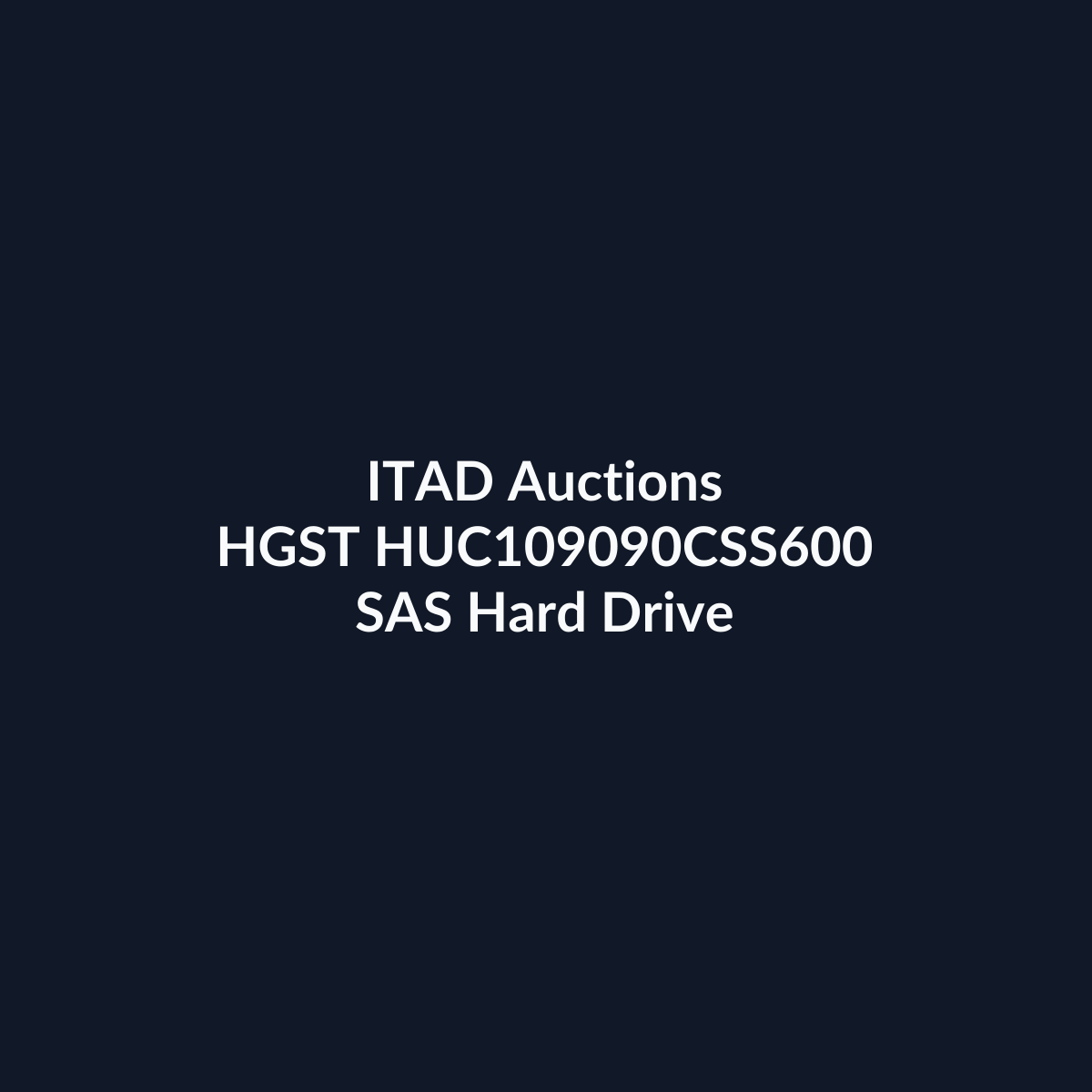 HGST HUC109090CSS600 2.5 Inch SFF 900GB 10K 6Gbps SAS Hard Drive for Servers – Pre-Owned | ITAD Auctions
