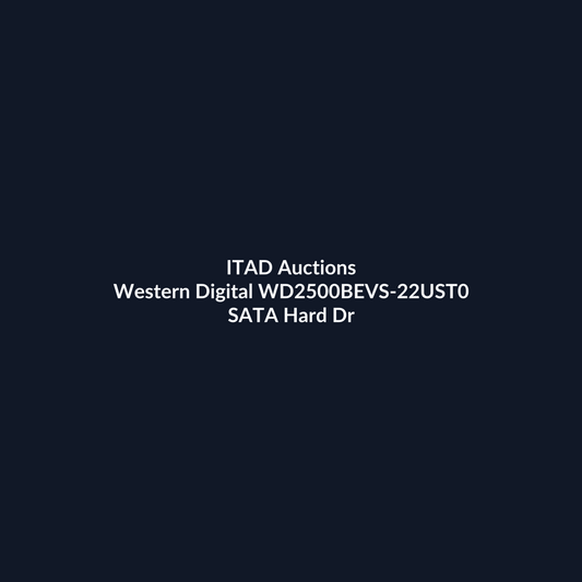 Western Digital WD2500BEVS-22UST0 2.5 Inch 250GB 1.5Gb/s 5400RPM SATA Hard Drive – Pre-Owned | ITAD Auctions