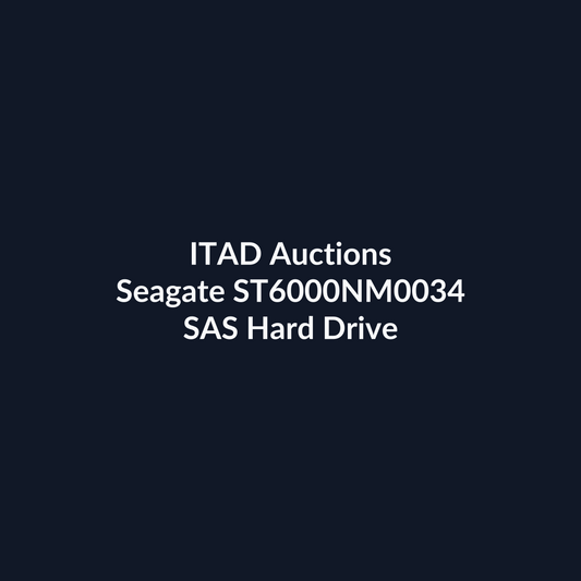 Seagate ST6000NM0034 3.5 Inch 6TB 7.2K RPM SAS 12Gb/s Hard Drive - Refurb | ITAD Auctions