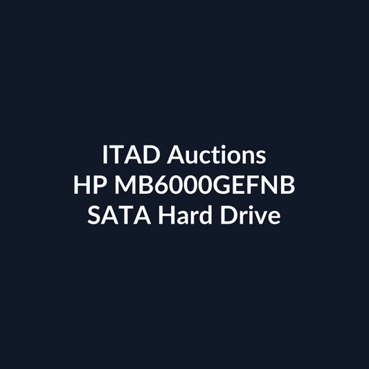 HP MB6000GEFNB 3.5-Inch 6TB 7.2K SATA Hard Drive - Refurb | ITAD Auctions