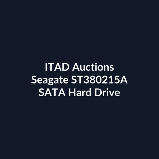 Seagate ST380215A 3.5 Inch 80GB 7200 RPM ATA-100 IDE Hard Drive – Pre-Owned | ITAD Auctions