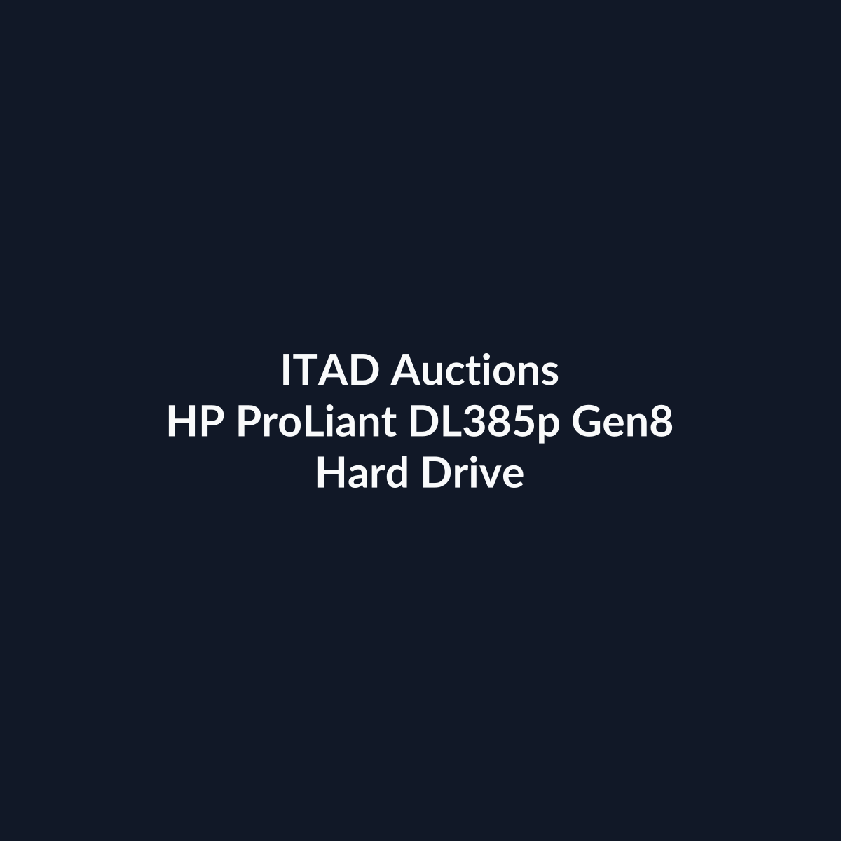 HP ProLiant DL385p Gen8 2U Rackmount Server – 8 SFF – AMD Opteron 6320 – 16GB DDR3 – No HDD – No RAID – Broadcom BCM5719 – 1 × 460W – Refurb | ITAD Auctions