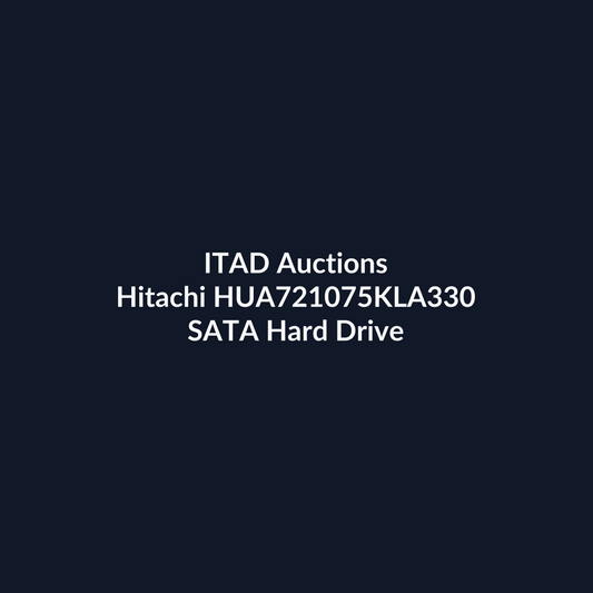 Hitachi HUA721075KLA330 750GB 3.5-Inch SATA 3Gb/s 7200RPM Hard Drive – Pre-Owned | ITAD Auctions