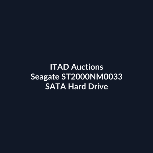 Seagate ST2000NM0033 2TB 7.2K RPM SATA Hard Drive – Pre-Owned | ITAD Auctions
