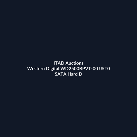 Western Digital WD2500BPVT-00JJ5T0 2.5 Inch 250GB 3Gb/s 5400RPM SATA Hard Drive  – Pre-Owned | ITAD Auctions