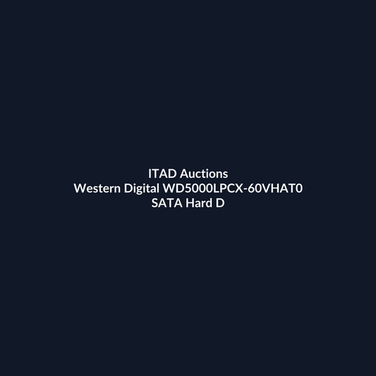 Western Digital WD5000LPCX-60VHAT0 2.5 Inch 500GB 6Gb/s 5400RPM SATA Laptop Hard Drive – Pre-Owned | ITAD Auctions