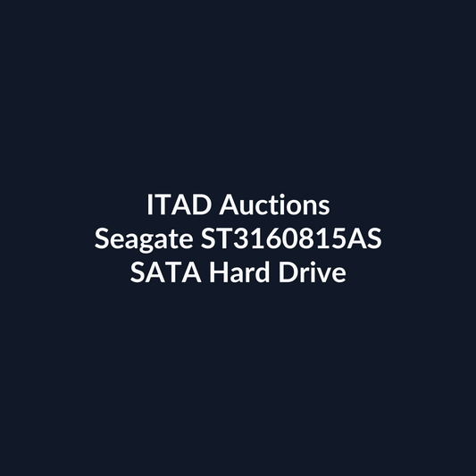 Seagate ST3160815AS 3.5 Inch 160GB 7200 RPM SATA 3Gb/s Hard Drive – Pre-Owned | ITAD Auctions