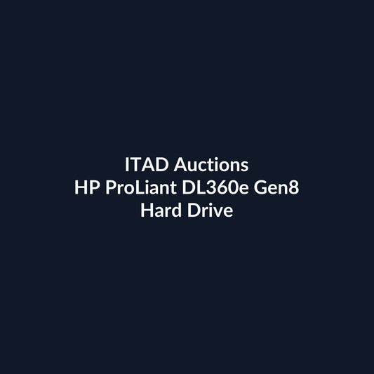 HP ProLiant DL360e Gen8 1U Rackmount Server – 4 LFF – 2 x Xeon E5-2407 – No HDD – No RAID – Intel I350 – 2 x 460W – Refurb | ITAD Auctions