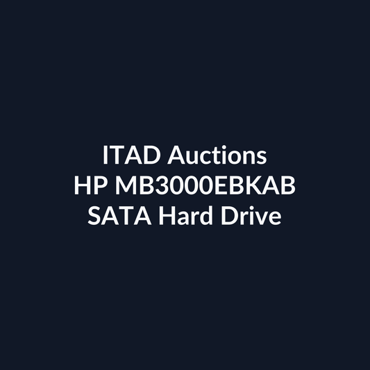 HP MB3000EBKAB 3.5 Inch 3TB 3Gb/s SATA 7.2K RPM Enterprise Hard Drive – Pre-Owned | ITAD Auctions