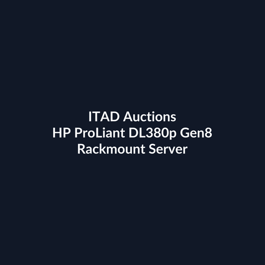 HP ProLiant DL380p Gen8 2U Rackmount Server – 8 SFF – 2 x E5-2650 – 192GB DDR3 – 2 x 900GB SAS – No RAID – Broadcom BCM5719 – 2 x 750W – Refurb | ITAD Auctions