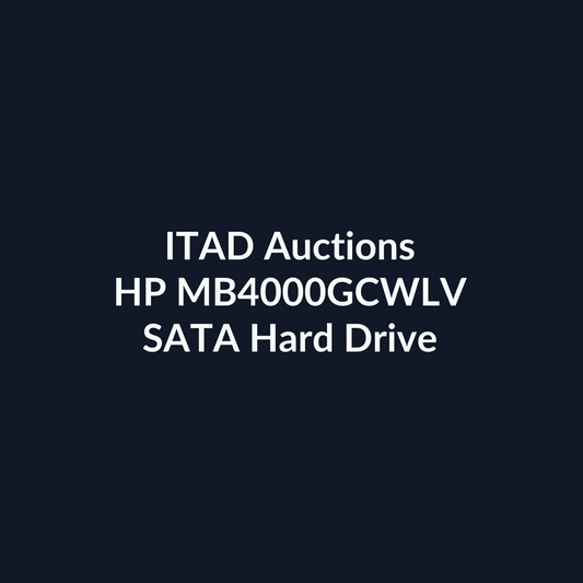 HP MB4000GCWLV 3.5-Inch 4TB 7.2K RPM SATA 6Gb/s Hard Drive - Pre-Owned | ITAD Auctions