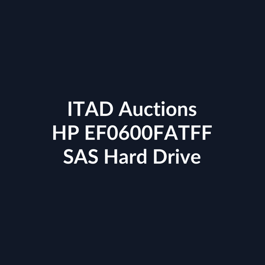 HP EF0600FATFF 3.5-Inch 600GB 15K RPM SAS 6Gb/s Hard Drive - Pre-Owned | ITAD Auctions