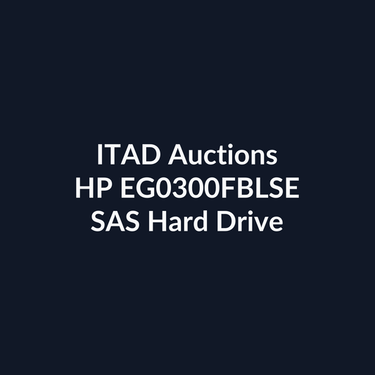 HP EG0300FBLSE 2.5 Inch 300GB 6Gb/s SAS 10K RPM Enterprise Hard Drive – Pre-Owned | ITAD Auctions